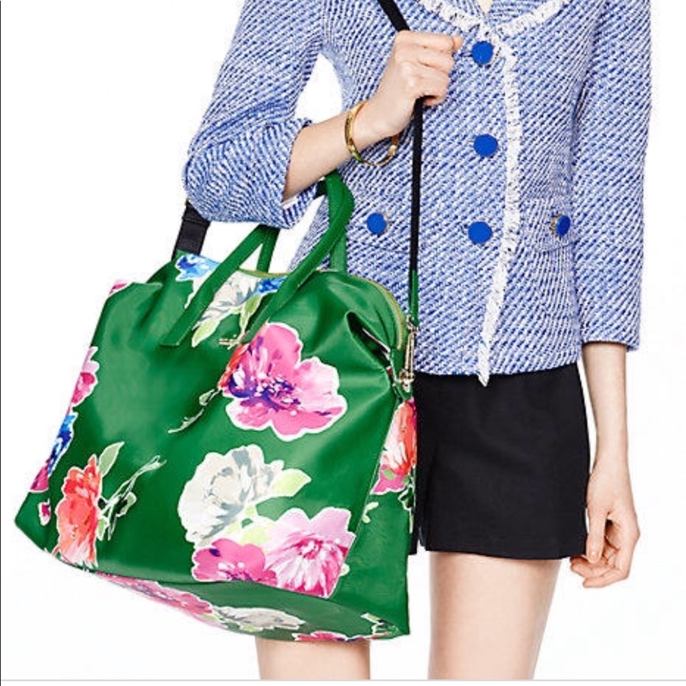 Kate Spade floral Weekender bag